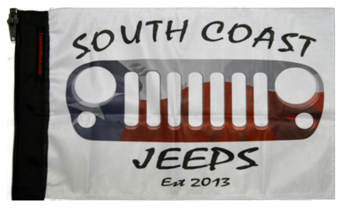 South Coast Jeeps Club Flag