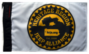 Heritage Region Jeep Alliance Flag White